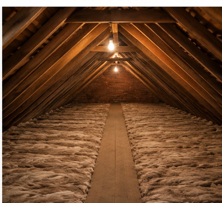 Completed 300mm loft insulation across the floor in Southampton