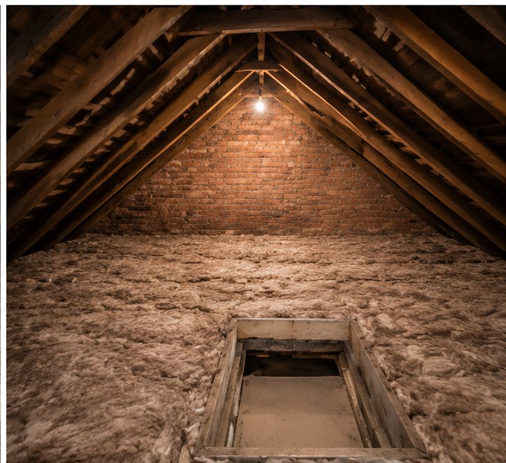 Completed 300mm loft insulation across the floor in London