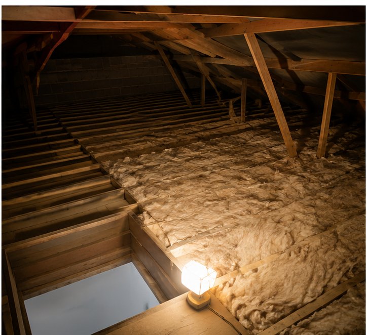 300mm Knauf glass mineral wool being installed in Bristol
