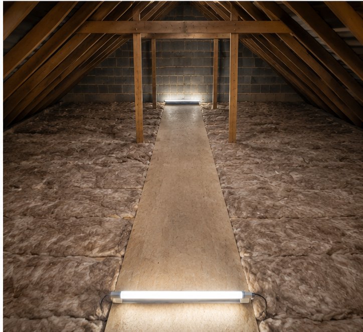 Completed 300mm loft insulation across the floor in Cardiff