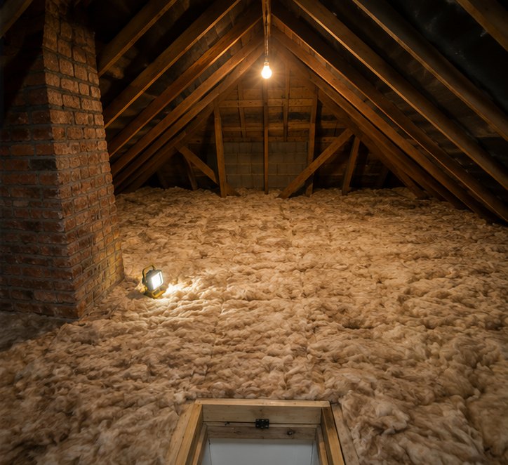 Completed 300mm loft insulation across the floor in Portsmouth