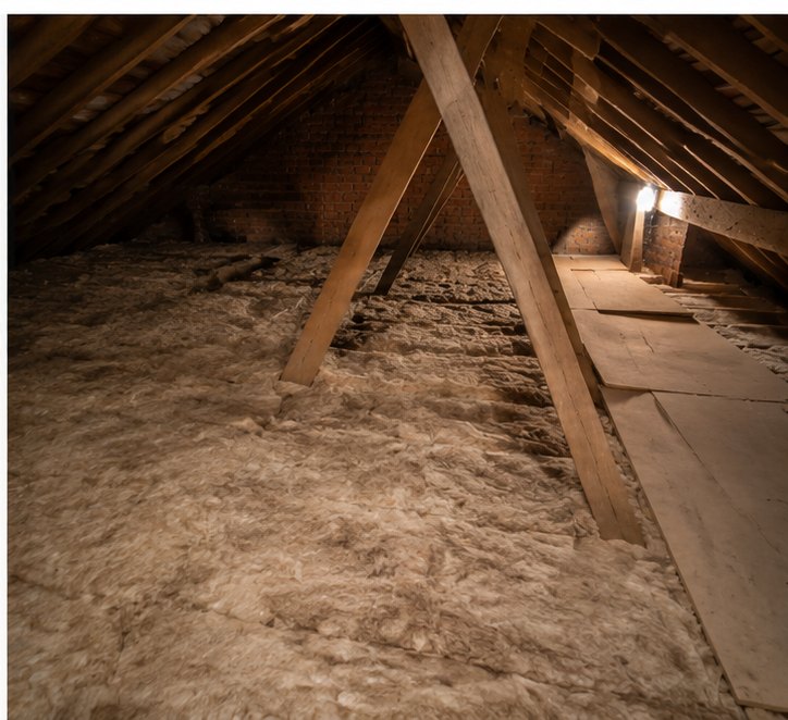 Completed 300mm loft insulation across the floor in Sheffield