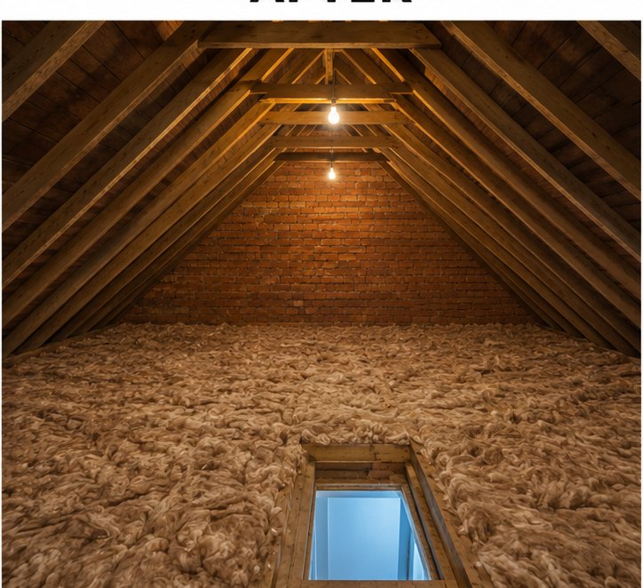 Completed 300mm loft insulation across the floor in Oxford