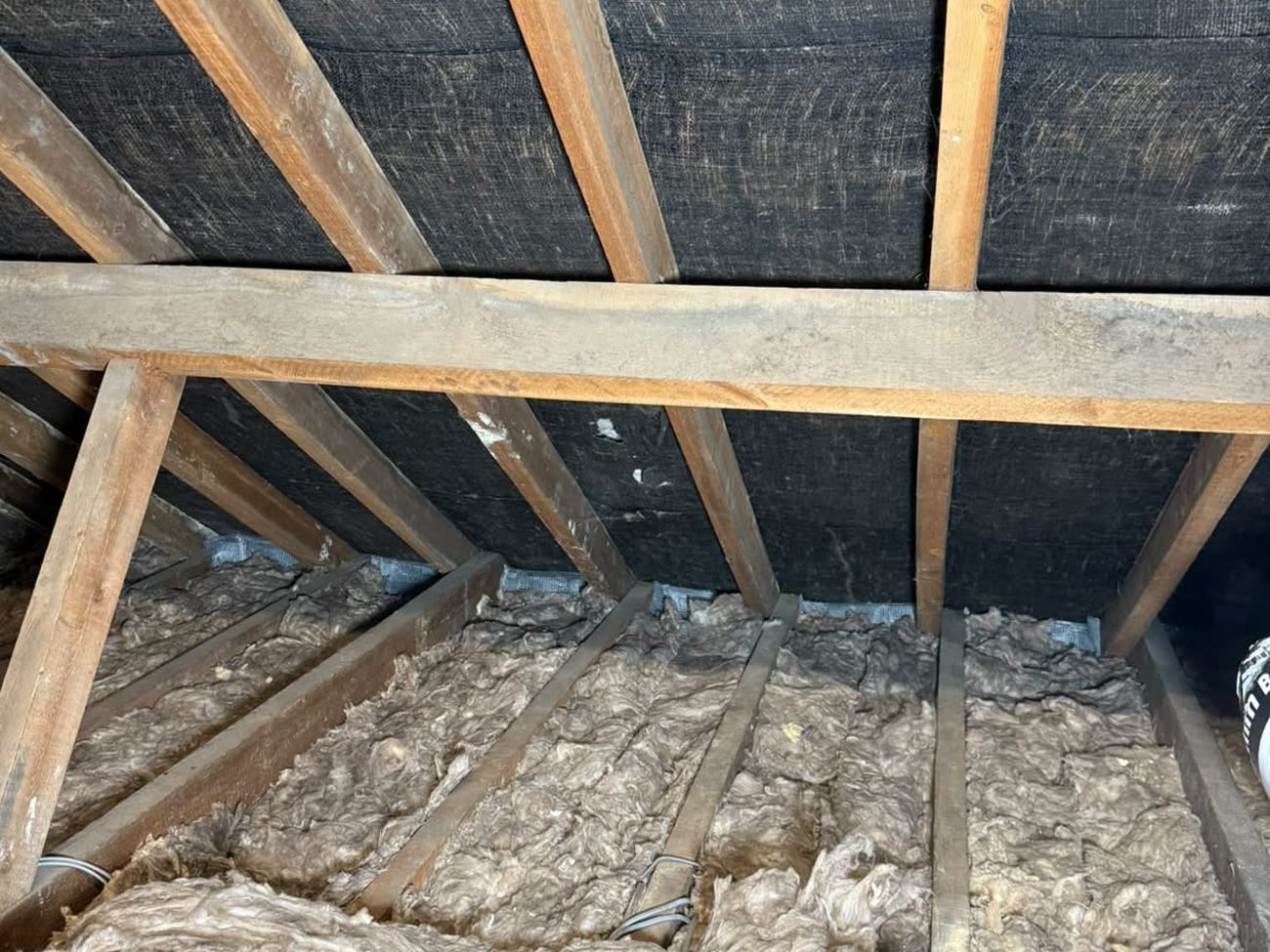 Completed 300mm Knauf mineral wool across the loft floor with proofed and ventilated eaves in Stoke Gifford