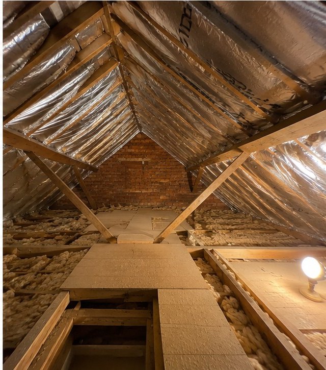 Completed SF19 SuperFOIL roof pitch and insulated loft in Portsmouth