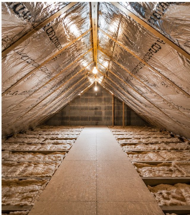 Completed SF19 SuperFOIL roof pitch and insulated loft in Manchester