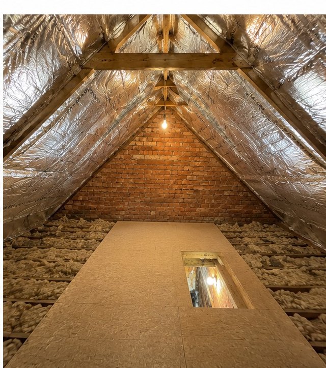 Completed SF19 SuperFOIL roof pitch and insulated loft in Sheffield