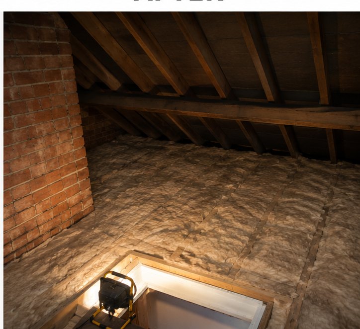 Completed 300mm loft insulation across the floor in Liverpool