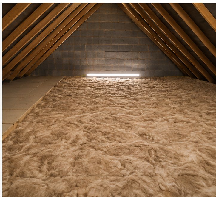 Completed 300mm loft insulation across the floor in Swansea