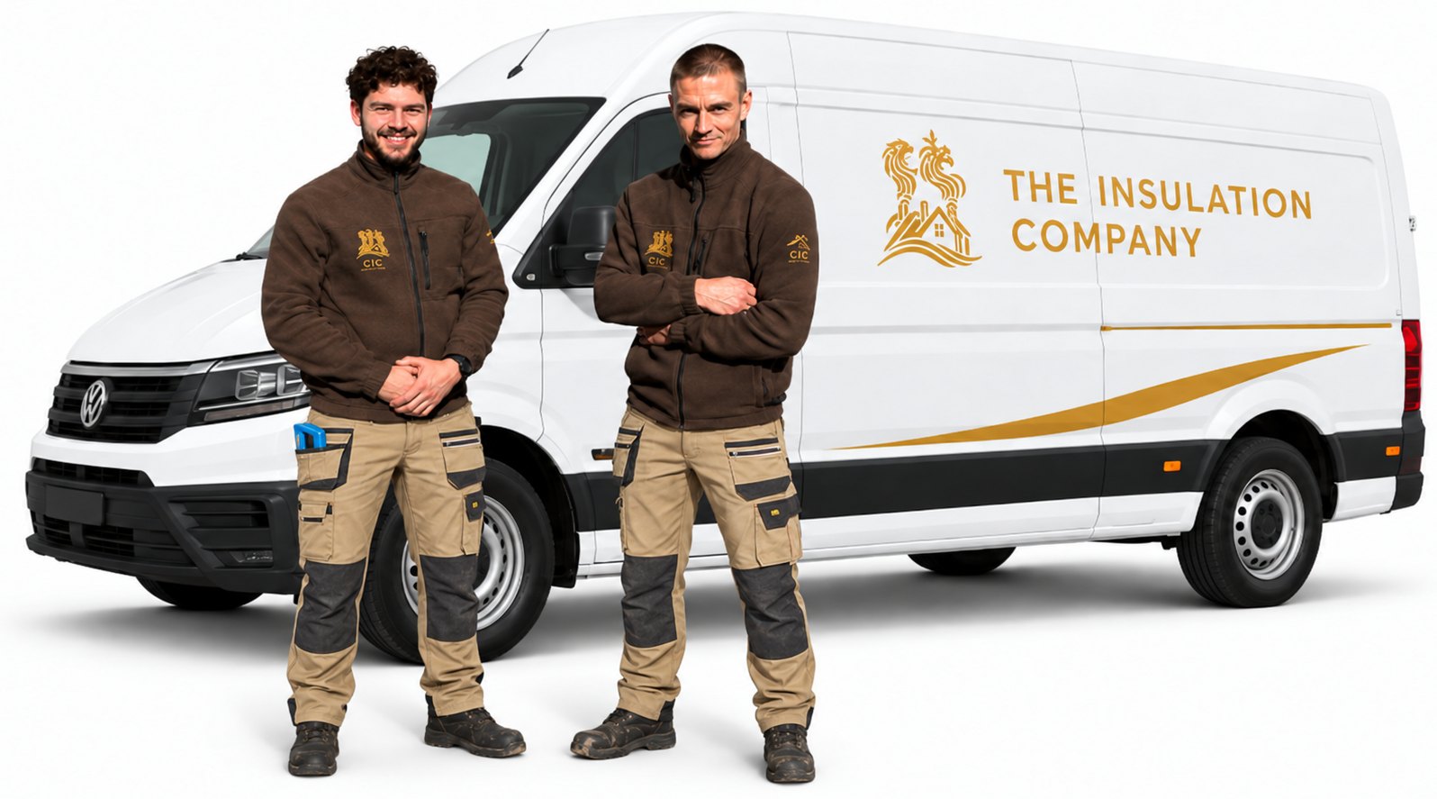 The Insulation Company team and branded van